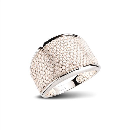 Ring aus Silber Zirkonia weiss