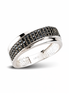Ring aus Silber Zirkonia schwarz