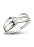 Ring aus Silber Zirkonia weiss
