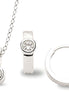 Silber Schmuckset Zirkonia rund