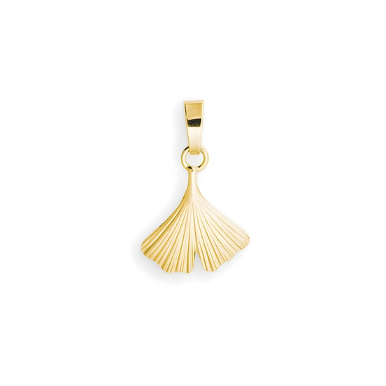 Anhänger Ginkoblatt 585 Gelbgold