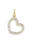 Anhänger Herz Zirkonia 12mm 585 Gelbgold