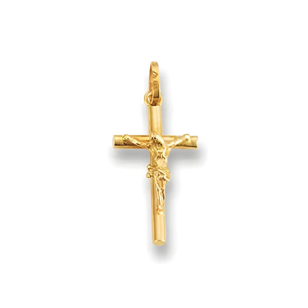 Kreuz Anhänger 18mm 585 Gelbgold