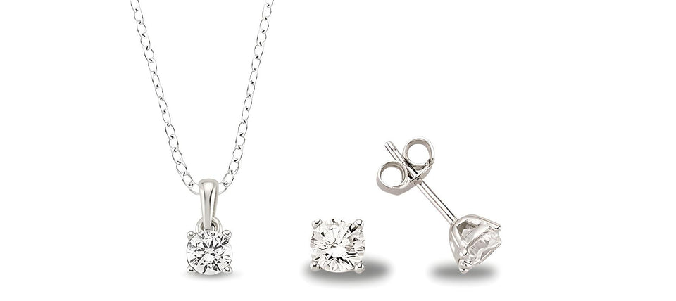 Zirkonia Schmuckset Silber Trend 2025