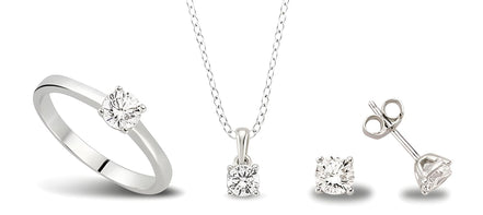 Stilvolle Silber Garnitur