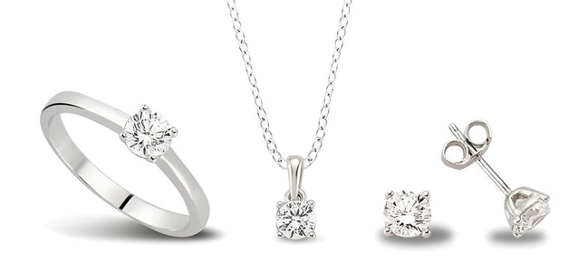 Stilvolle Silber Garnitur