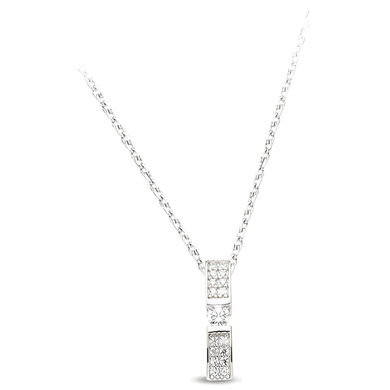 Hochwertige Zirkonia Silber-Kette