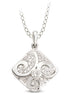 Anhänger und Kette aus Silber Zirkonia weiß
