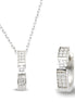 Schmuckset Kette Ohrringe Silber