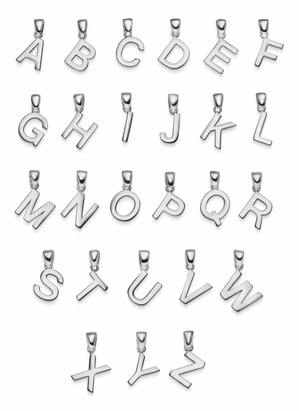 Buchstaben A-Z groß 585 Weißgold – Bild 16