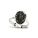 luxuriösen silbernen Ring, der mit zahlreichen schwarzen Zirkonia-Steinen besetzt ist und eine Mischung aus Eleganz und modernem Stil darstellt. Echtschmuck.shop