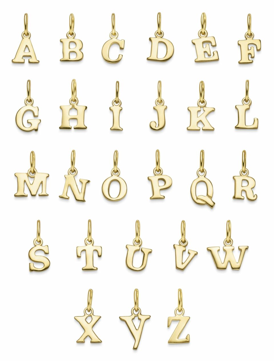 Buchstaben A-Z klein 585 Gelbgold – Bild 16