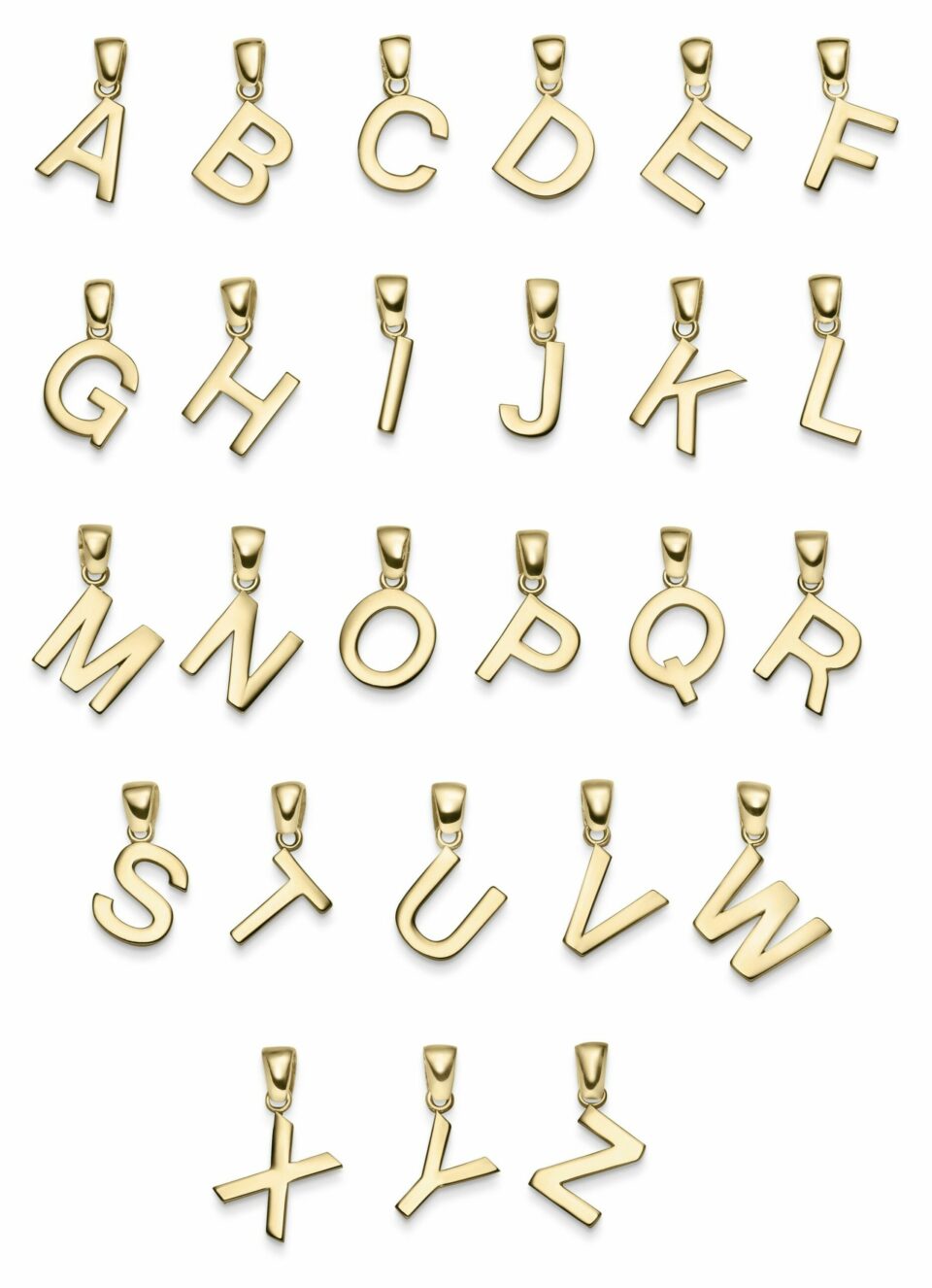 Buchstaben A-Z groß 585 Gelbgold – Bild 16