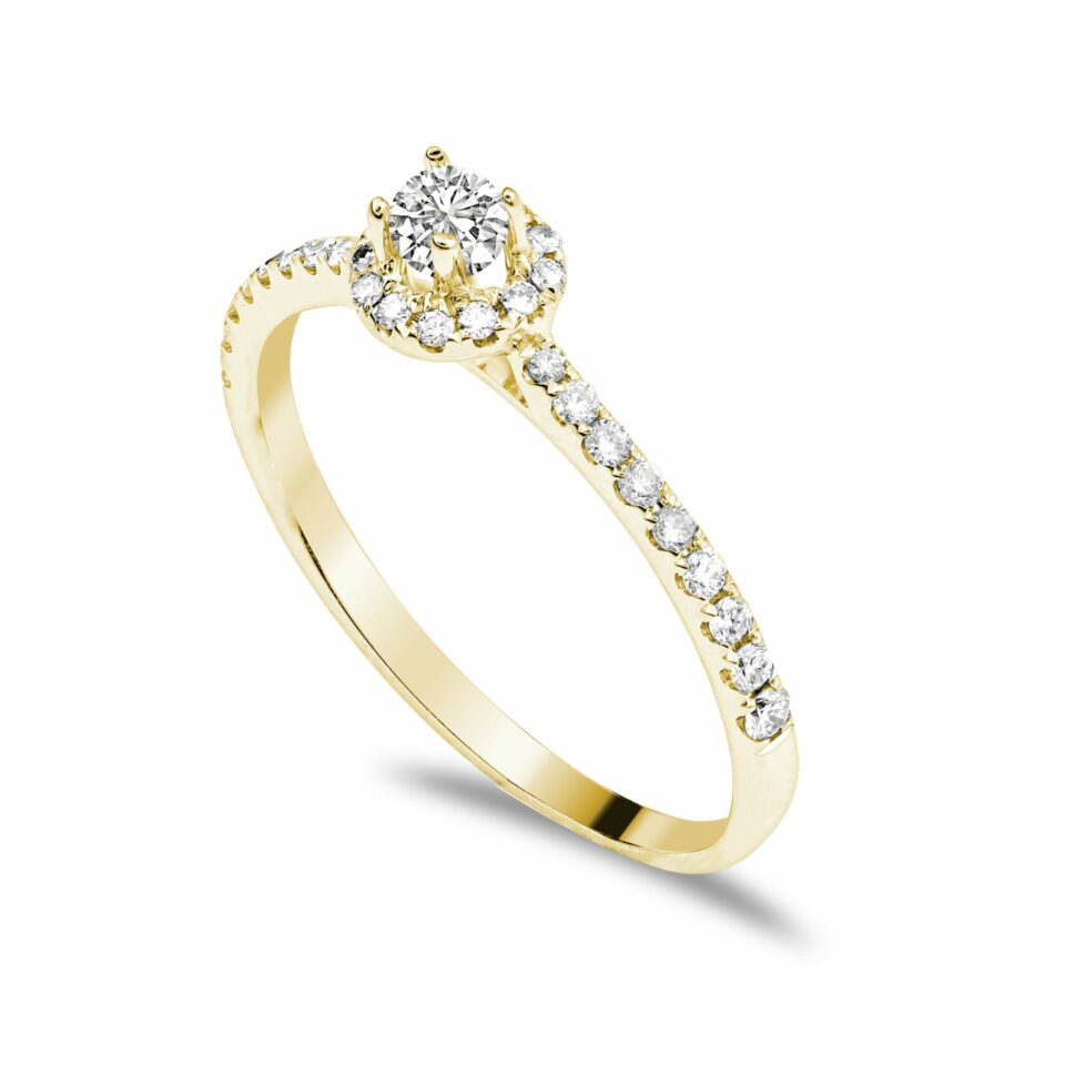 Solitairering aus Gold – Bild 2