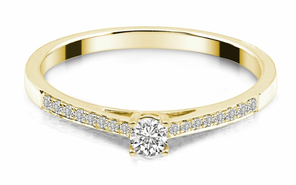 Solitairering aus Gold