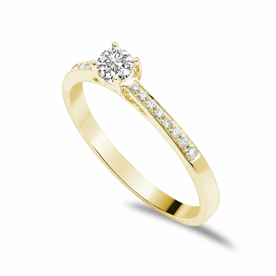 Solitairering aus Gold – Bild 8