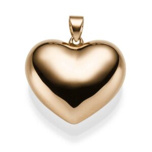 5304 Eleganter Goldanhänger aus 585 Gold mit Herz Herz-Anhänger aus 585 Gelb-, Weiß- oder Roségold
