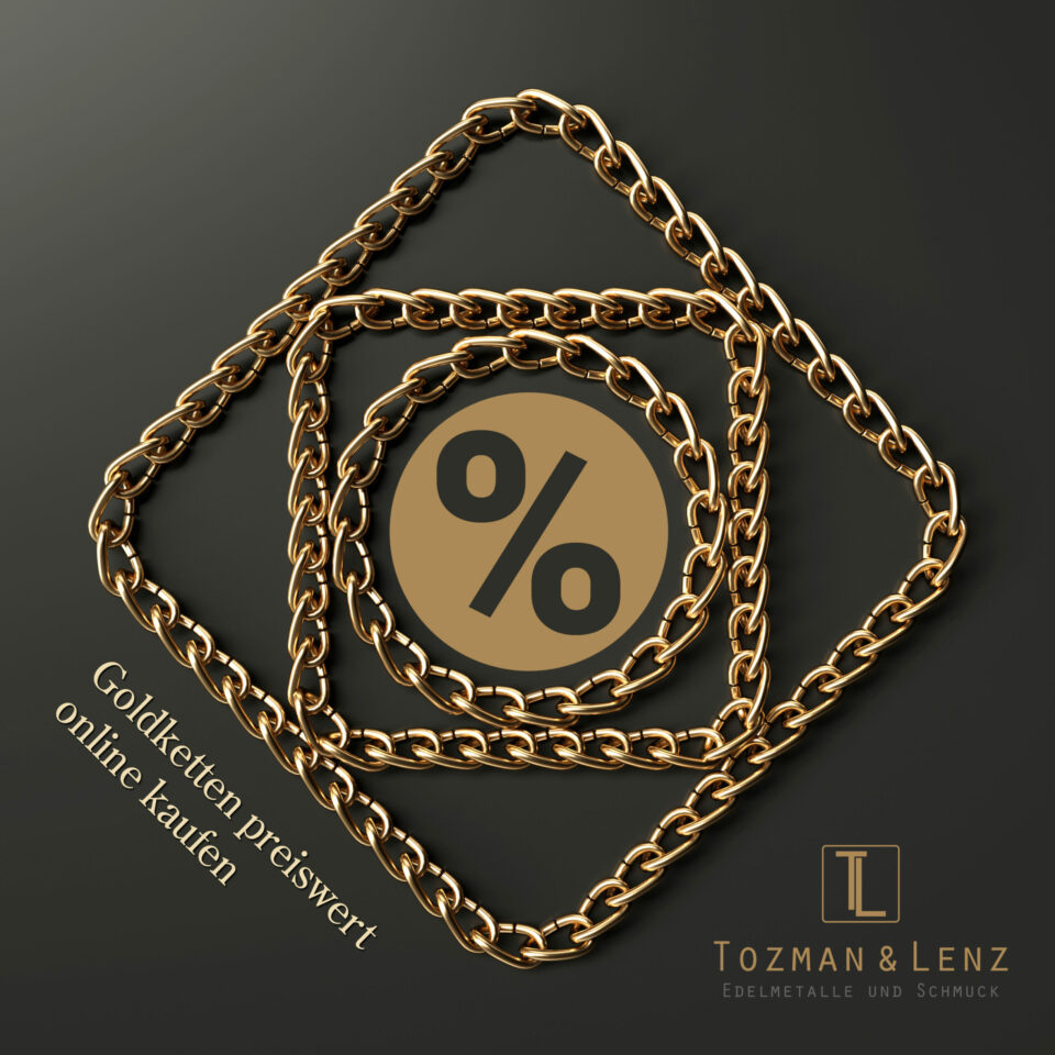 Zopfkette 585 Weißgold – Bild 8