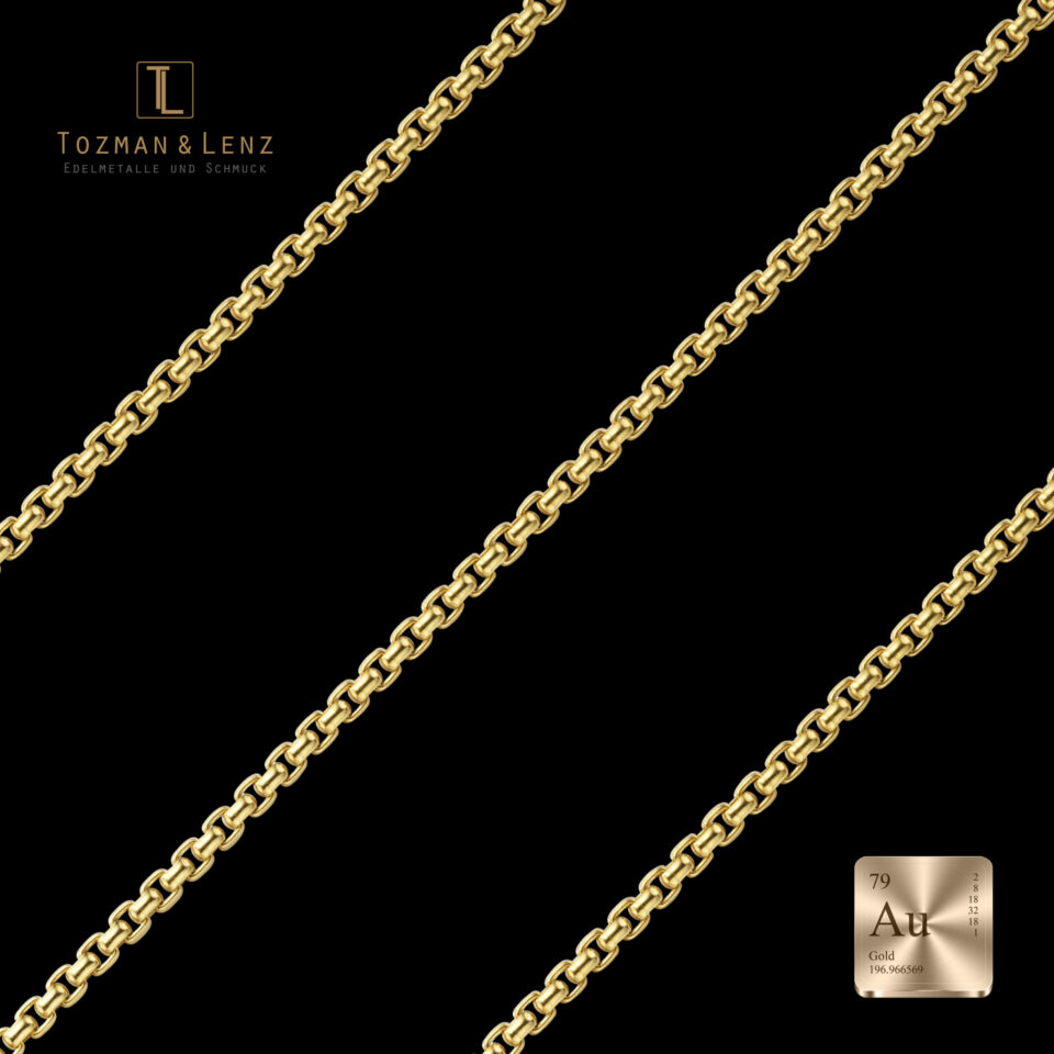 Veneziakette rund 585 Gelbgold – Bild 9