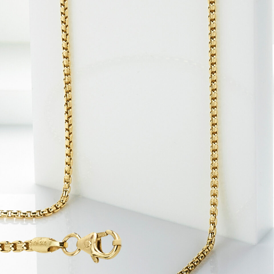Veneziakette rund 585 Gelbgold
