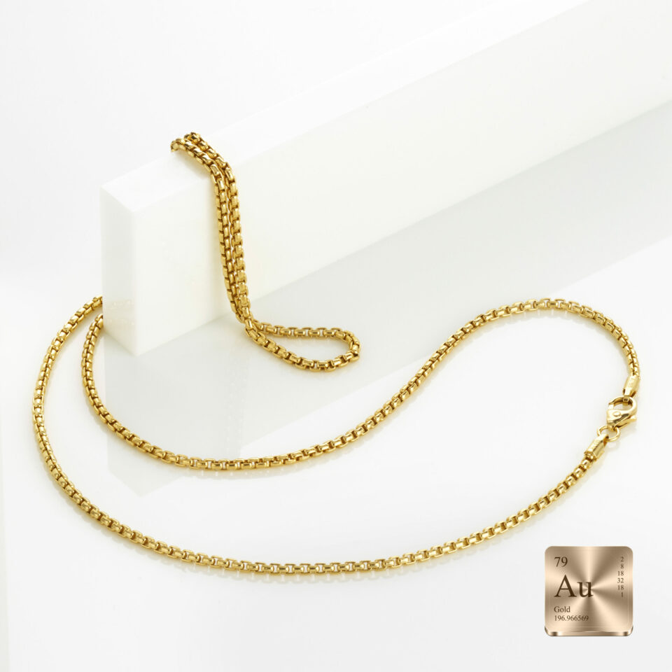 Veneziakette rund 585 Gelbgold – Bild 4