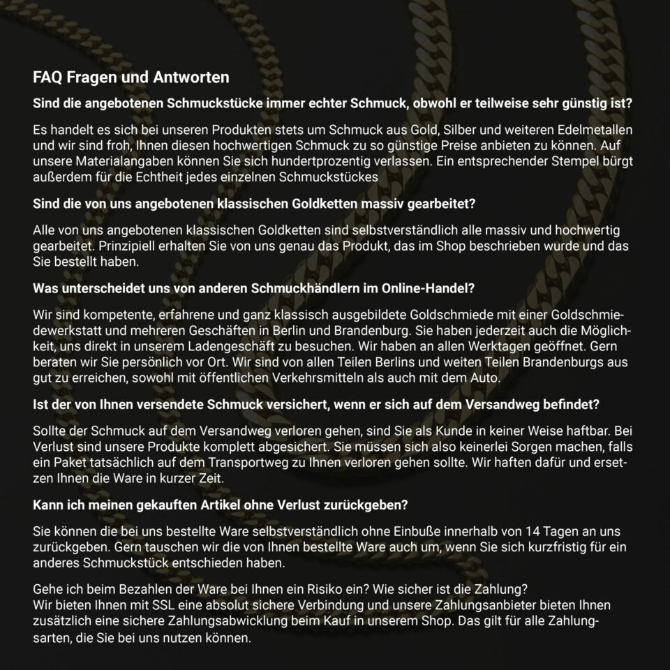 Panzerkette 585 Gelbgold – Bild 8