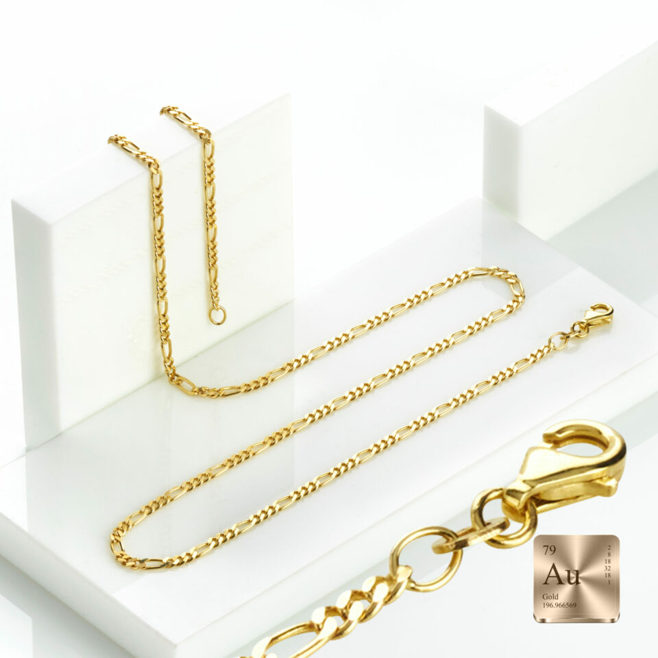 Figarokette 585 Gelbgold – Bild 4