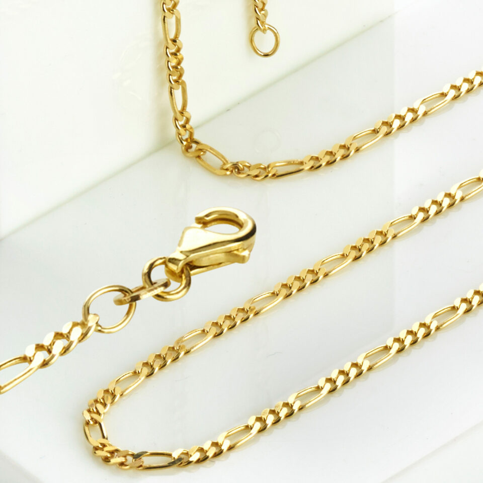 Figarokette 585 Gelbgold
