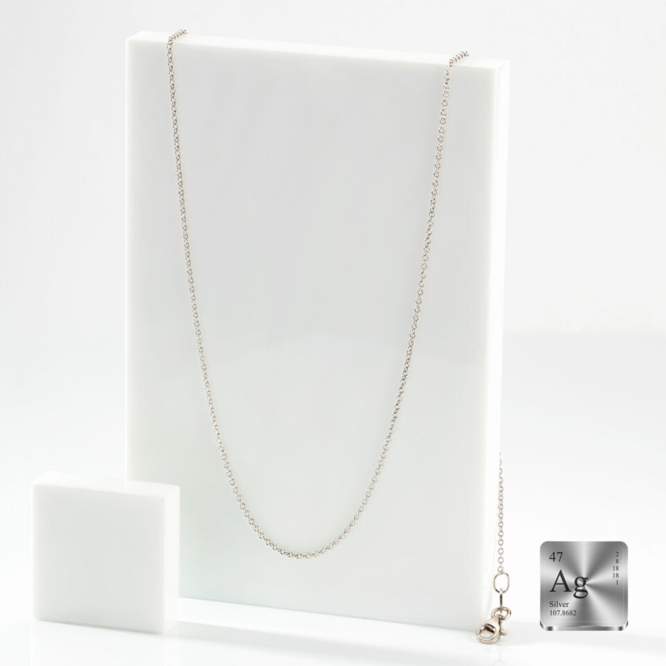 Ankerkette rund 1,2mm breit aus 925 Silber – Bild 4