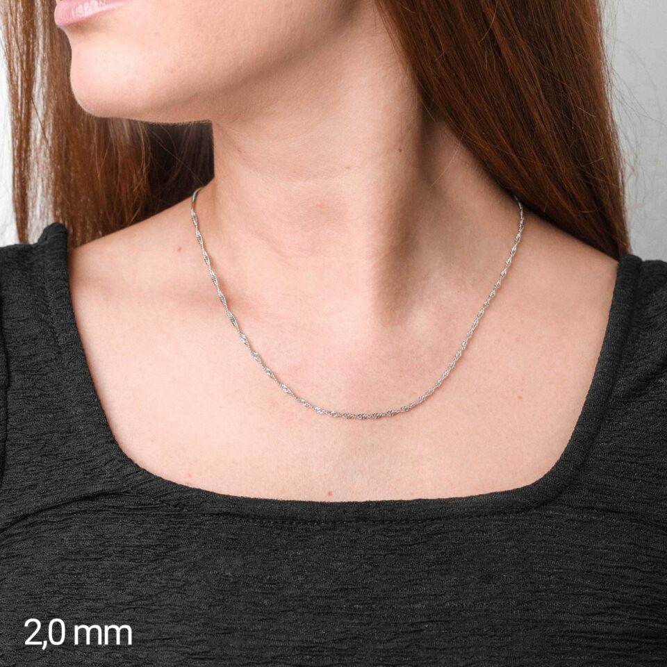 Singapurkette aus 925 Silber – Bild 2