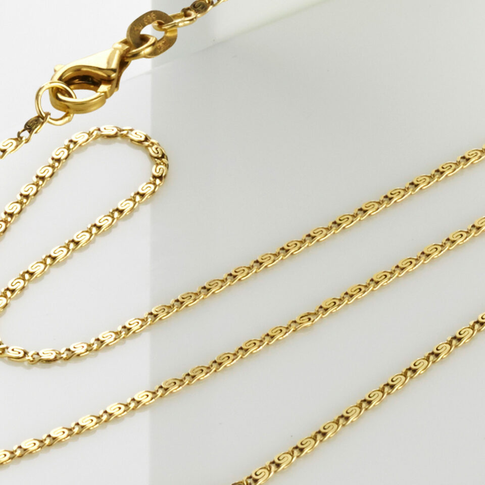 S-Panzerkette 585 Gelbgold 1,3mm