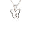 Schmetterling Anhänger aus Silber Zirkonia weiß